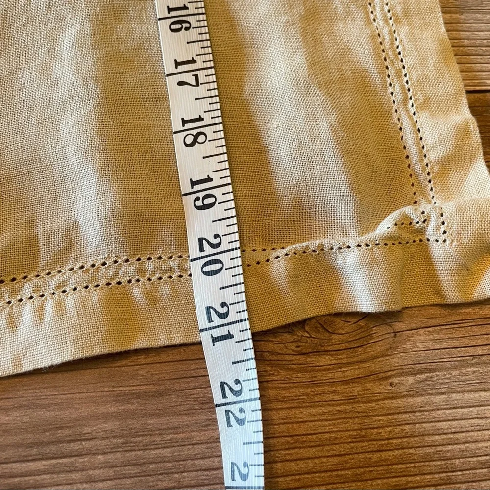 Williams Sonoma Linen Napkins in Flax ~ Set of three